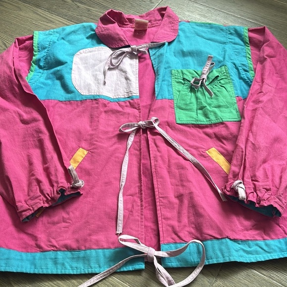 Zanit Planet | Vintage Multicolour Cardigan Jacket With Ties Size Small/Medium - Picture 2 of 11